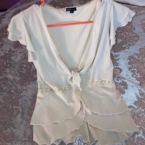 Y2K Vintage Front tie shirt